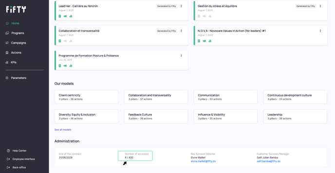 Number of accesses 2